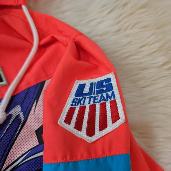 Vintage Goldwin USA Ski Team Windbreaker Comic Book Print All Over Men Large - Picture 7 of 16